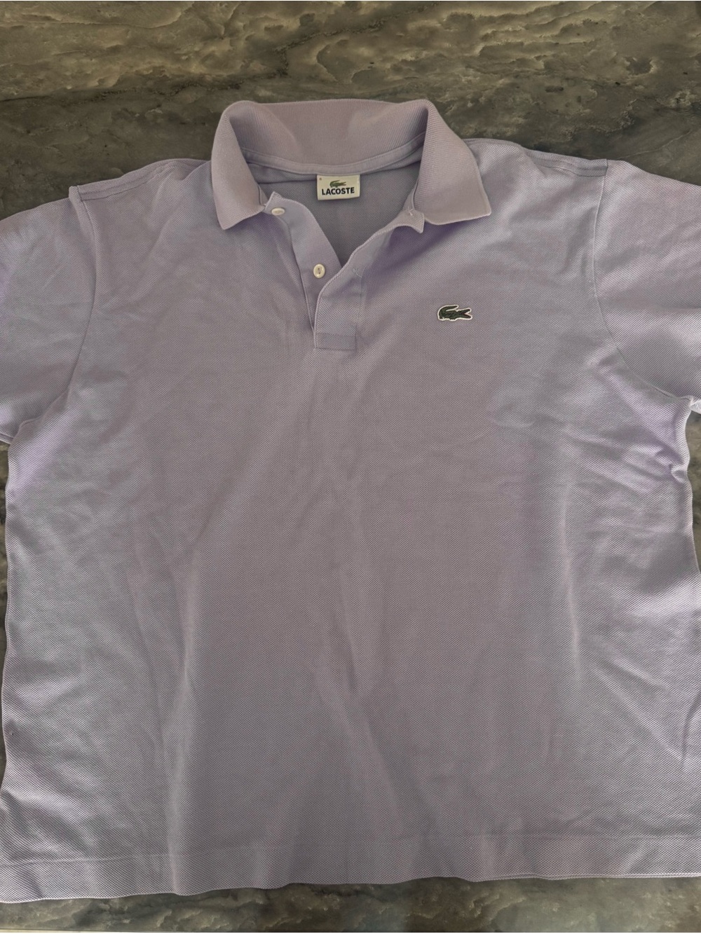 Lacoste Men's Polo Shirt in Light Lavender